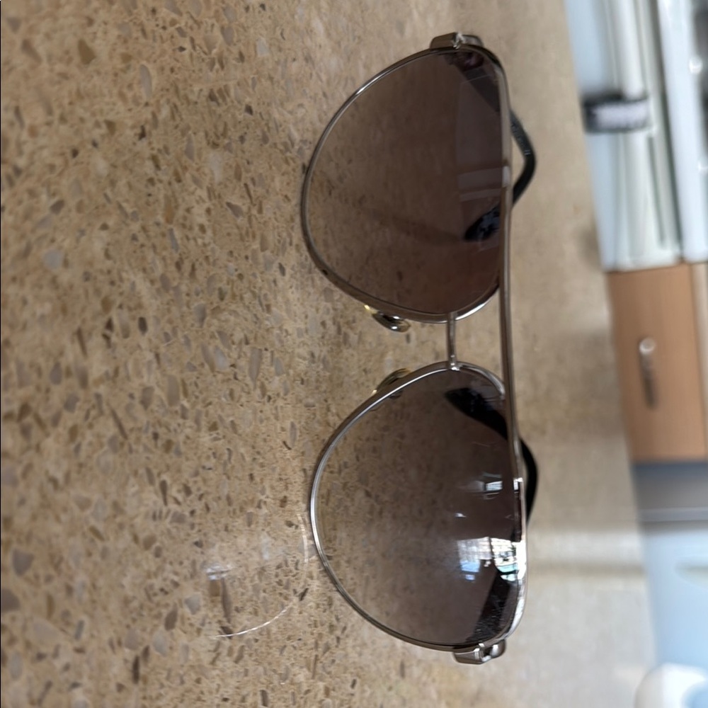 Stylish Brown Alexander McQueen Aviator Sunglasses.  No longer need.